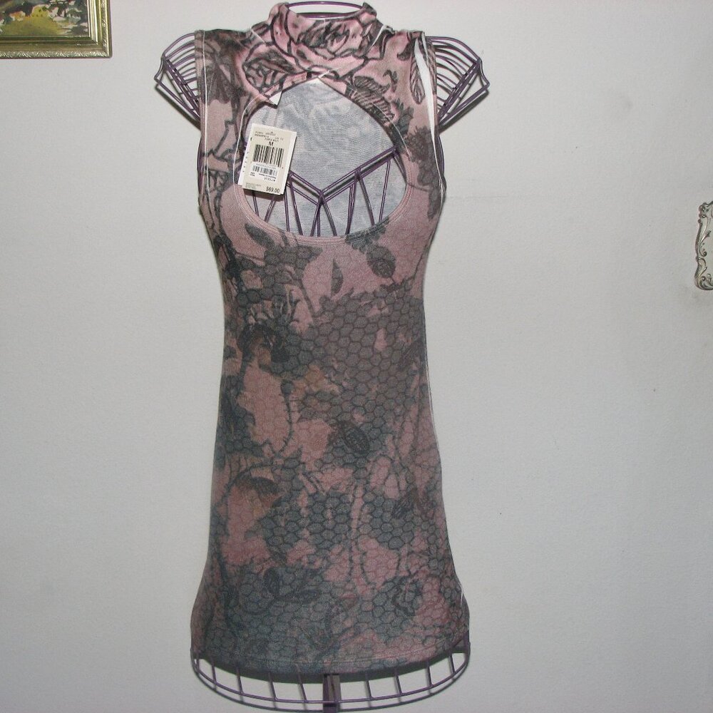 Guess Multi-Purple Bodycom Dress Size M NWT